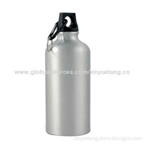 Shenzhen Factory 750mL Sports Aluminum Bottle with Hook, Food-grade, BPA-free